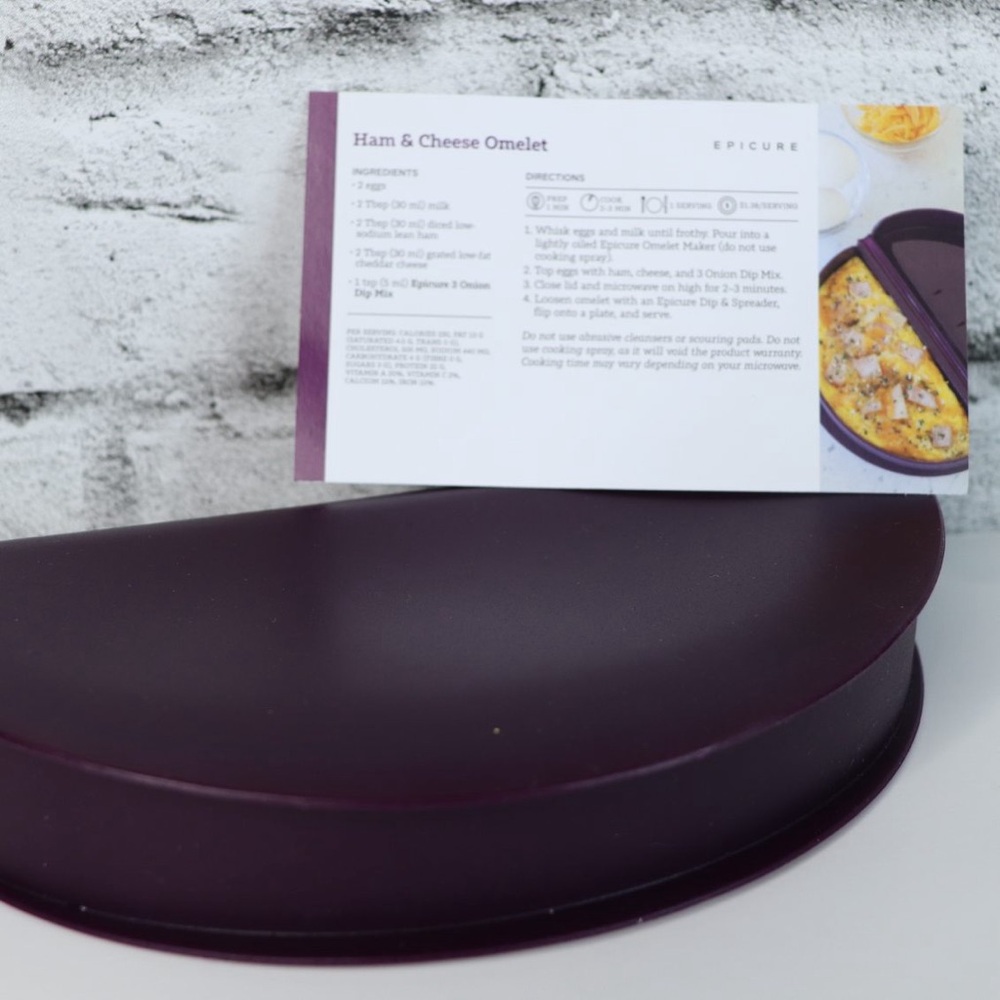Epicure Omelet Maker FDA Silicone Non Stick Microwavable Healthy Eating 250ML